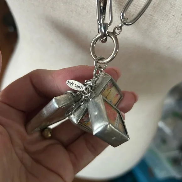 Silver Charm Pendant Necklace - Picture 3 of 16